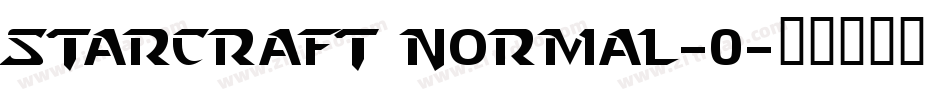 Starcraft Normal_0字体转换